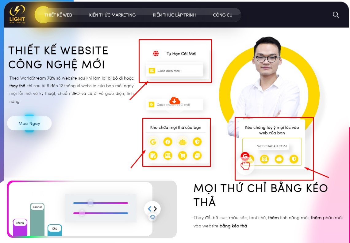 Thiết kế webiste theo công nghệ mới chuẩn SEO của chúng tôi