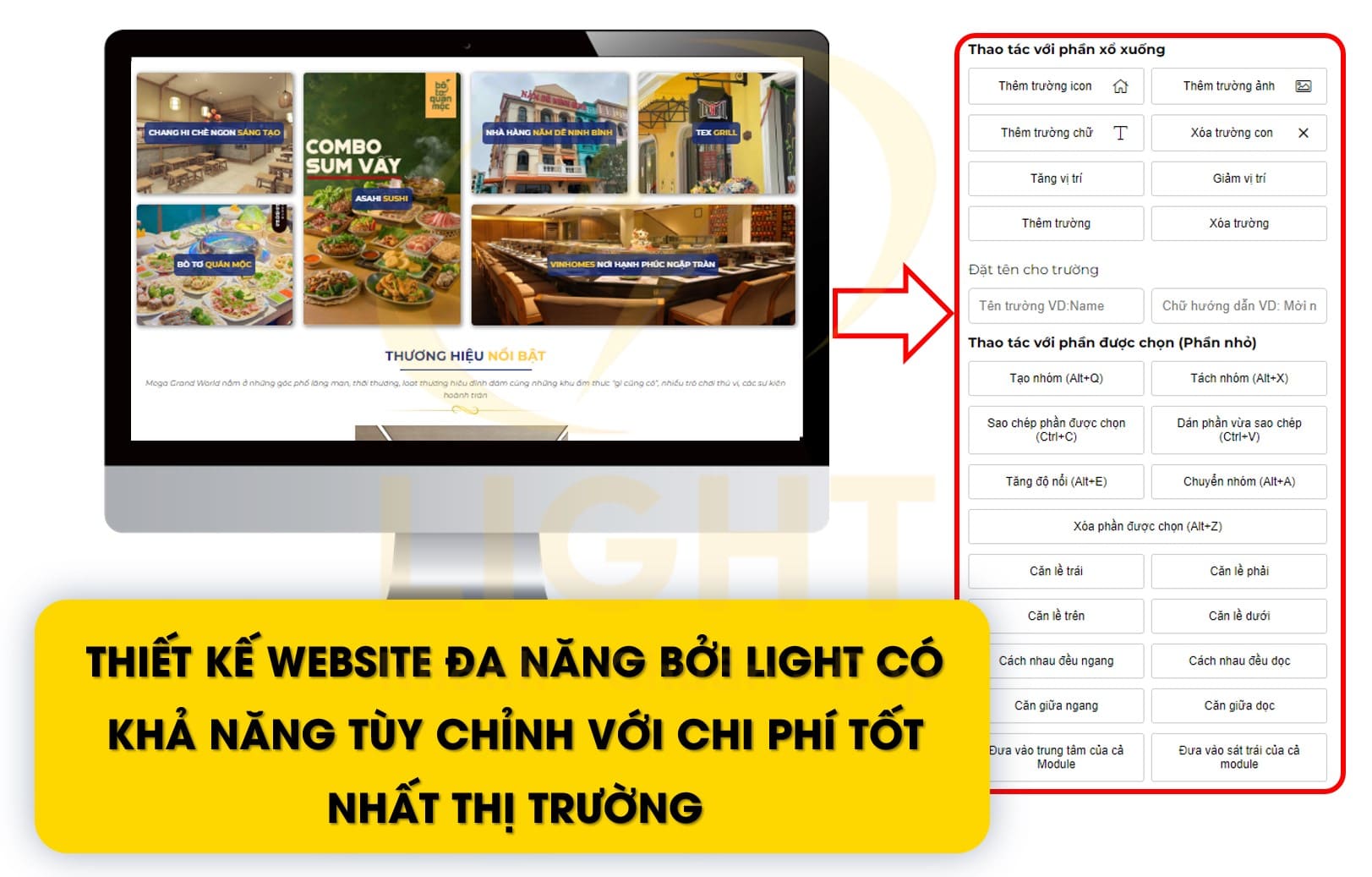 Thiết kế web Đà Nẵng bởi LIGHT có chất lượng là cao nhất với giá tốt nhất thị trường