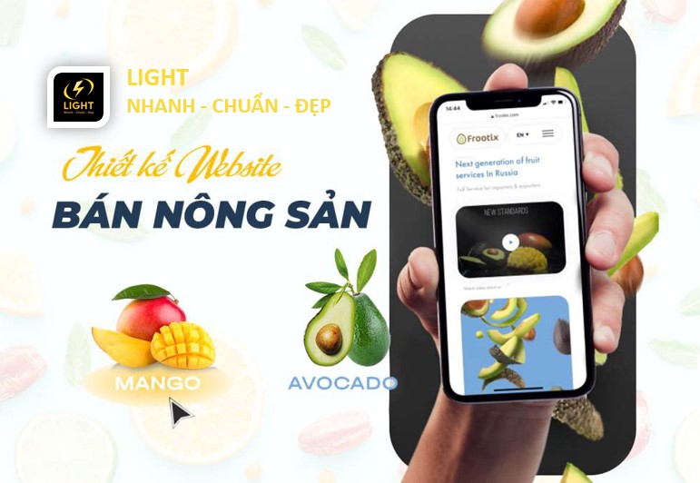 Thiết kế website bán nông sản giúp thúc đẩy khách hàng và gia tăng doanh thu