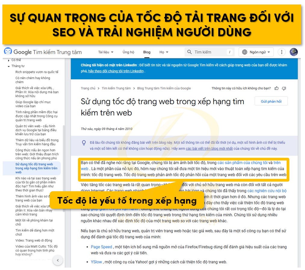 Hướng dẫn cách tăng tốc độ tải trang web hiệu quả