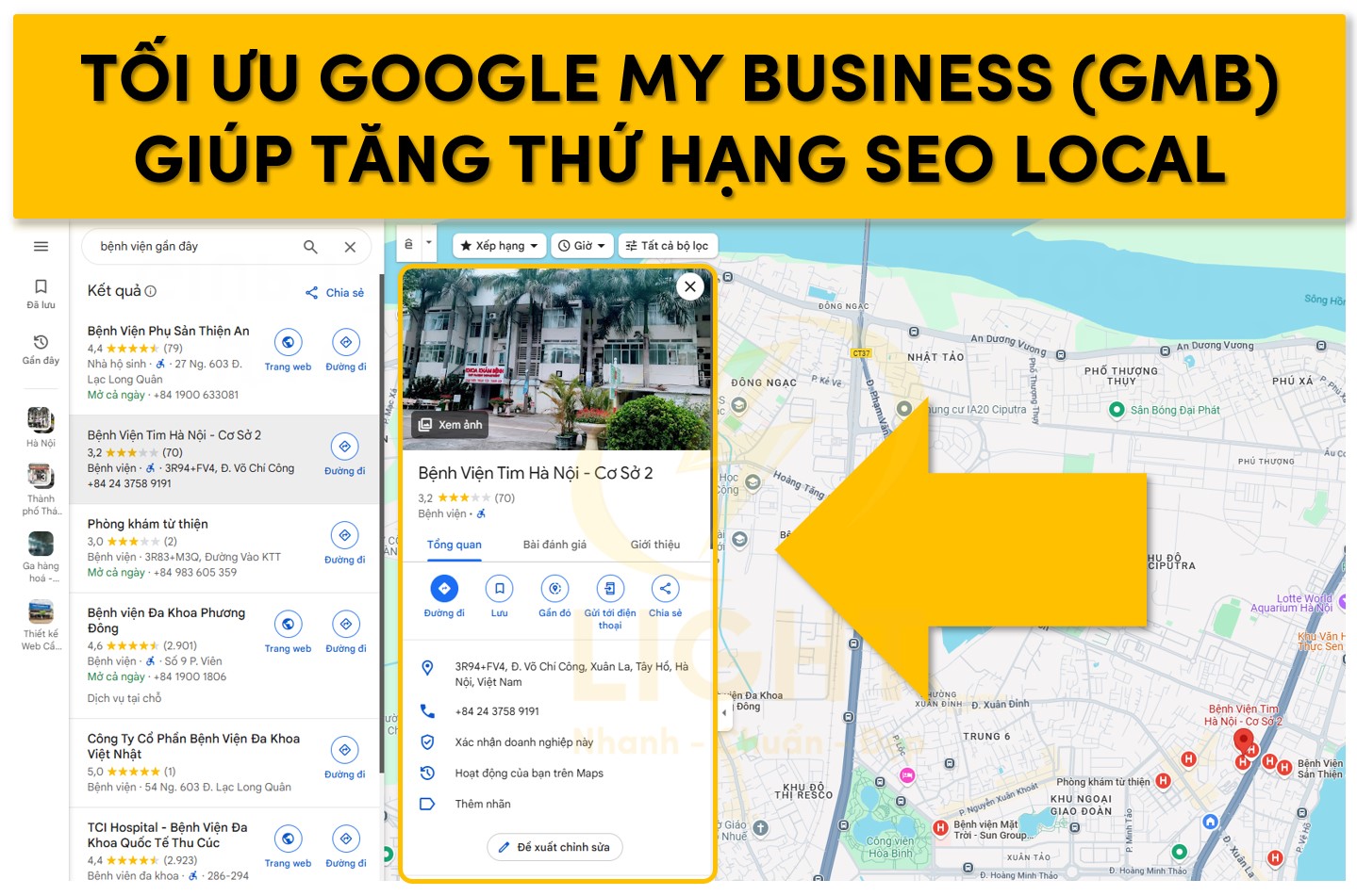 Sử dụng Google My Business giúp tăng thứ hạng SEO local
