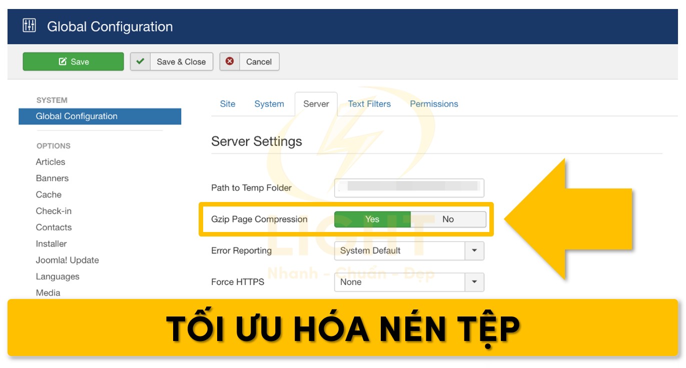 Tối ưu tệp bằng cách nén