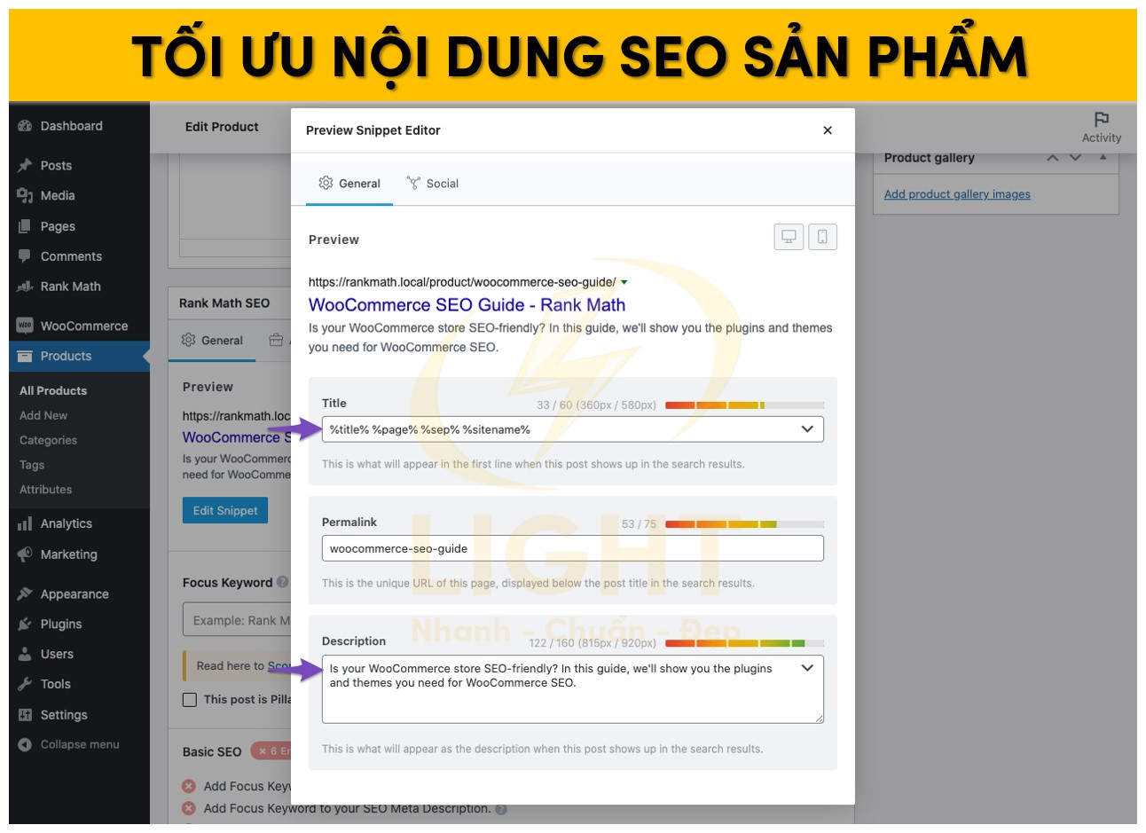 Tối ưu nội dung SEO cho sản phẩm