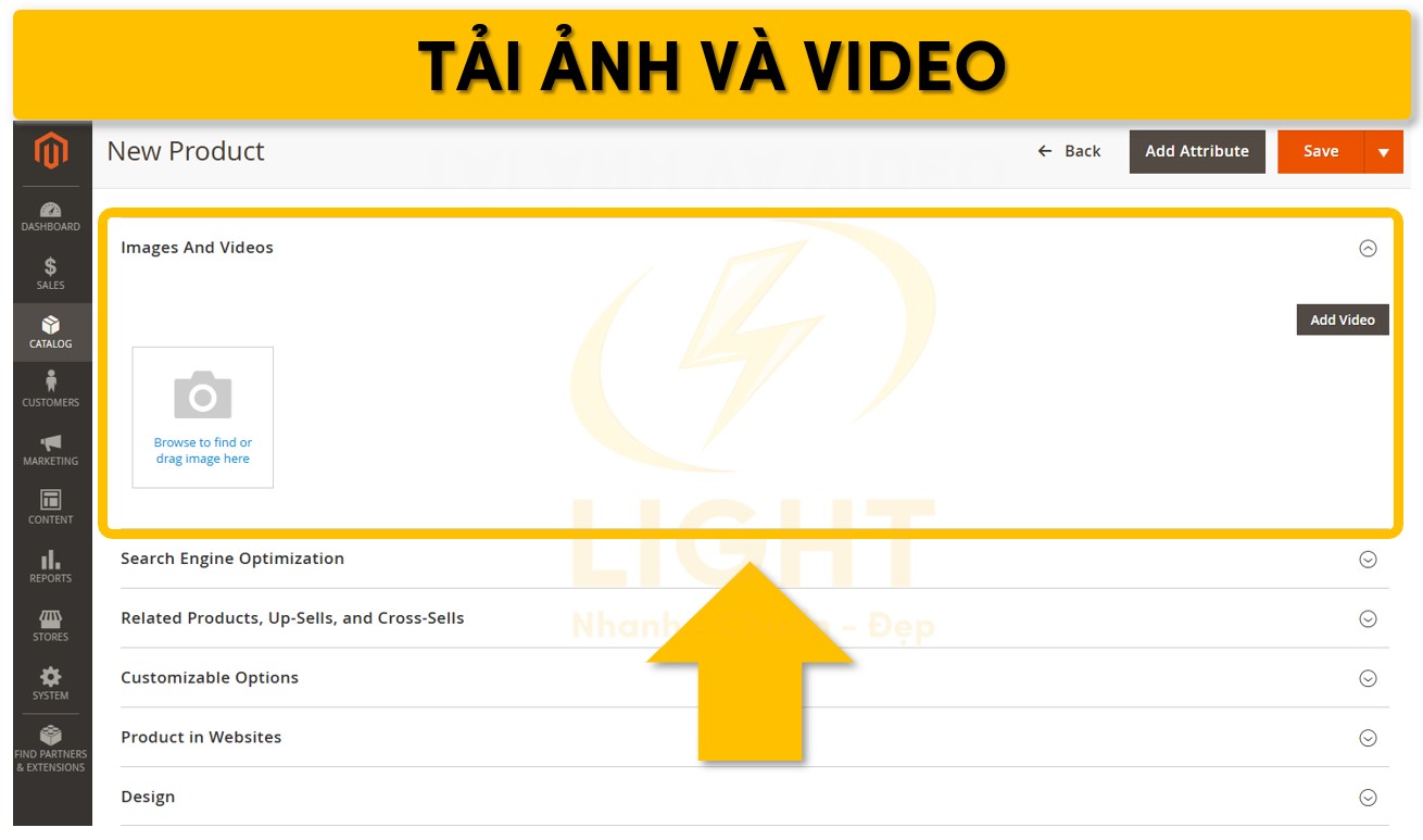 Thêm ảnh và video
