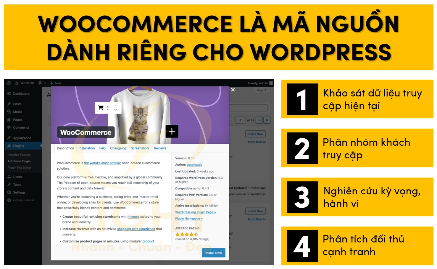 WooCommerce là mã nguồn dành riêng cho Wordpress