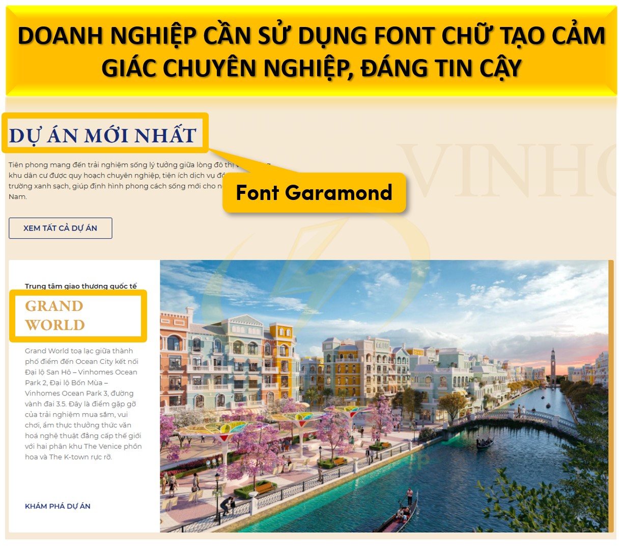 Font sử dụng đối với trẻ em