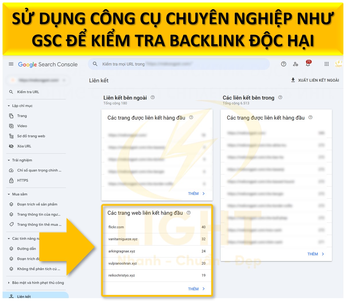 Sử dụng công cụ chuyên nghiệp để kiểm tra backlink độc hại