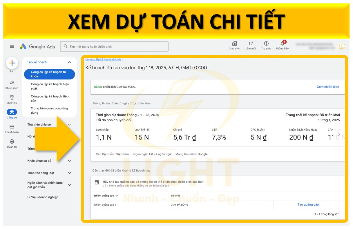 Xem dự đoán chi tiết