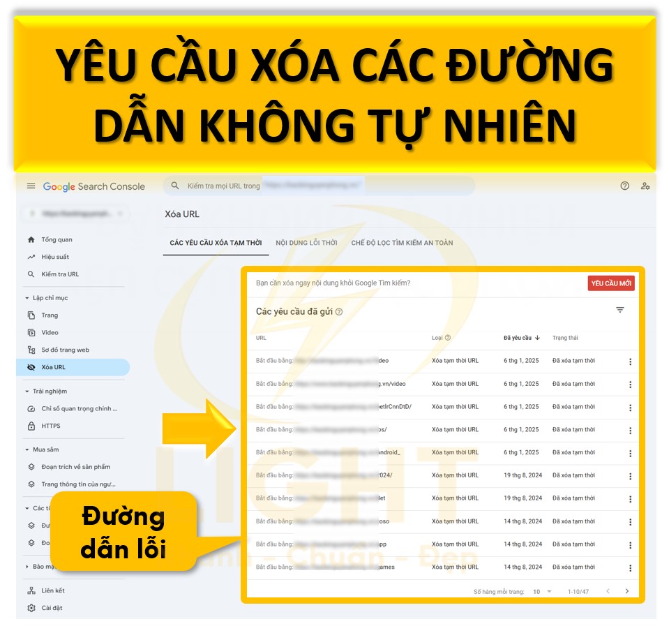 Xóa hoặc từ chối backlink không tự nhiên