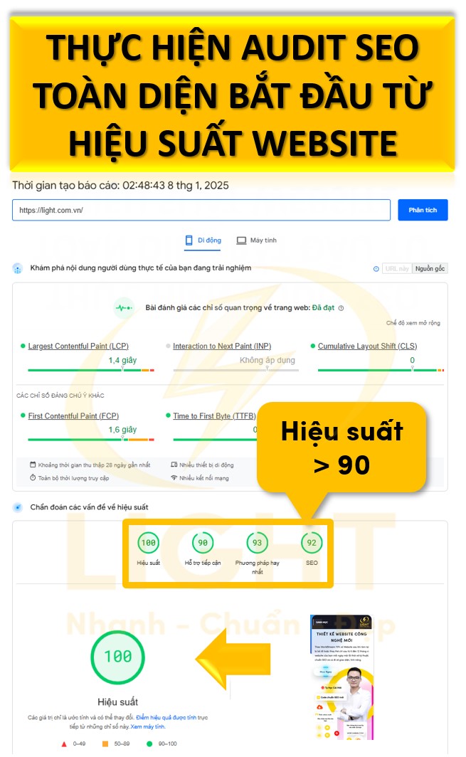 Thực hiện Audit SEO toàn diện