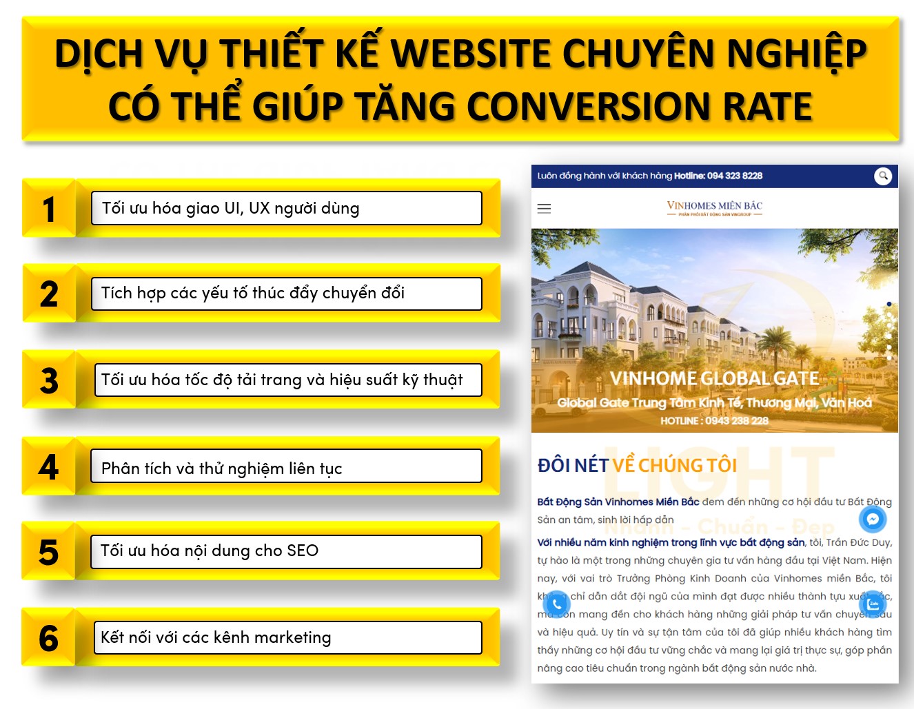 Dịch vụ thiết kế website chuyên nghiệp có thể giúp tăng Conversion Rate