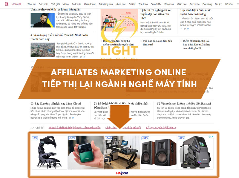 Tích hợp sự kiện trực tiếp cho việc marketing online