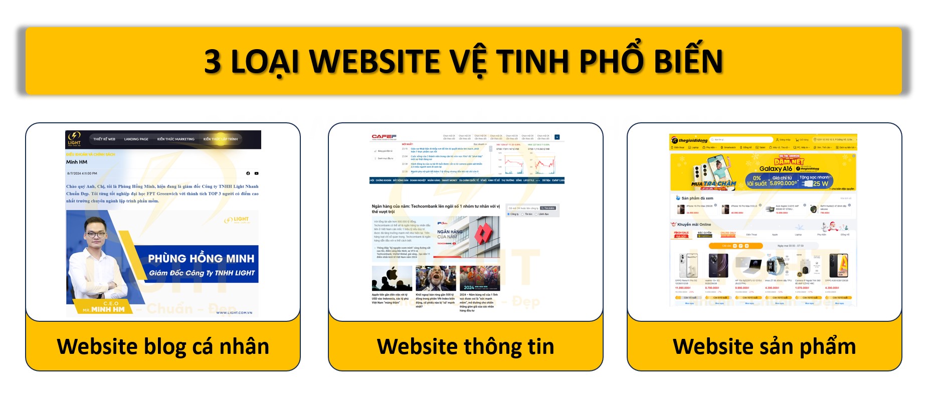 3 loại website vệ tinh phổ biến