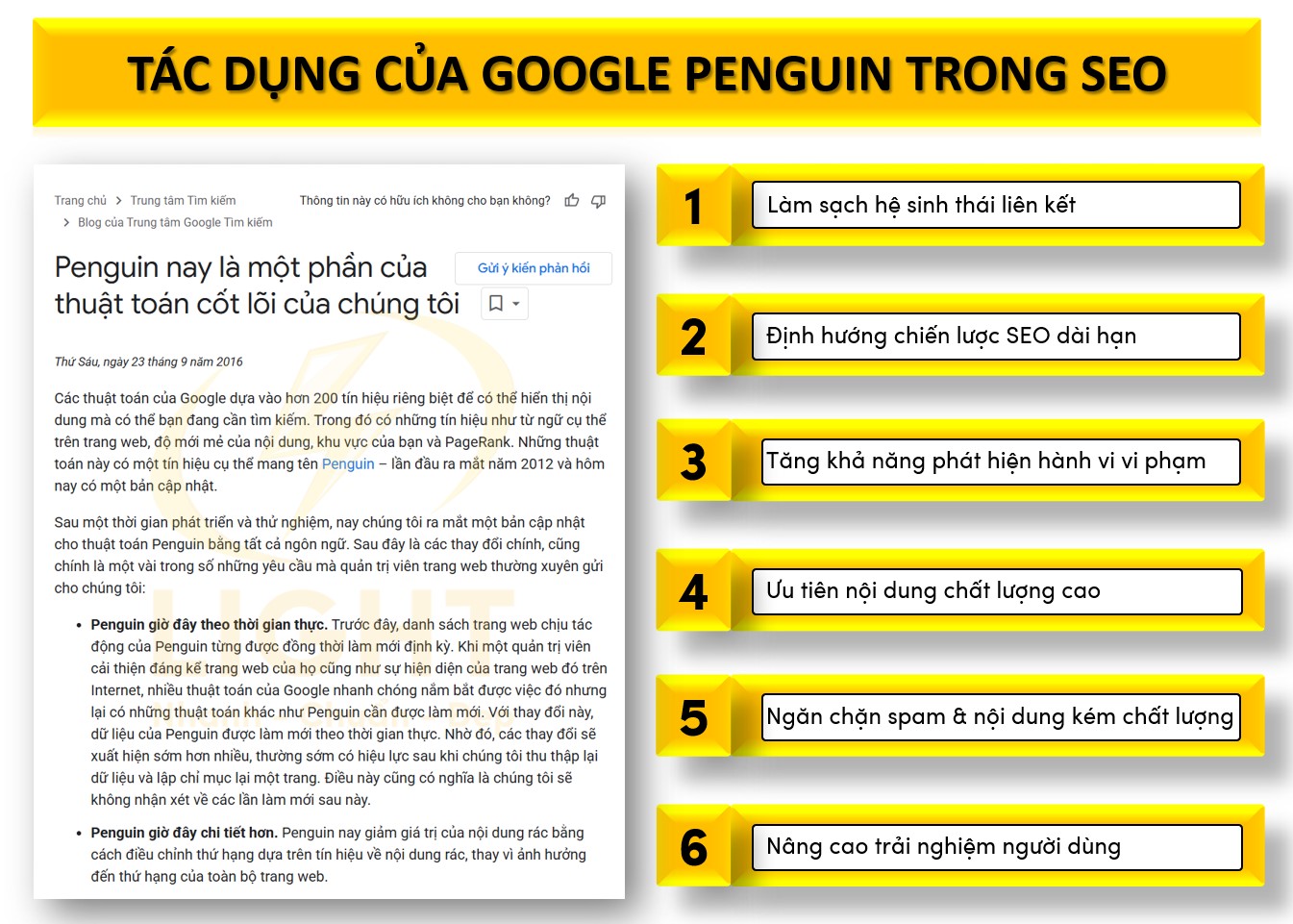 Tác dụng của Google Penguin trong SEO