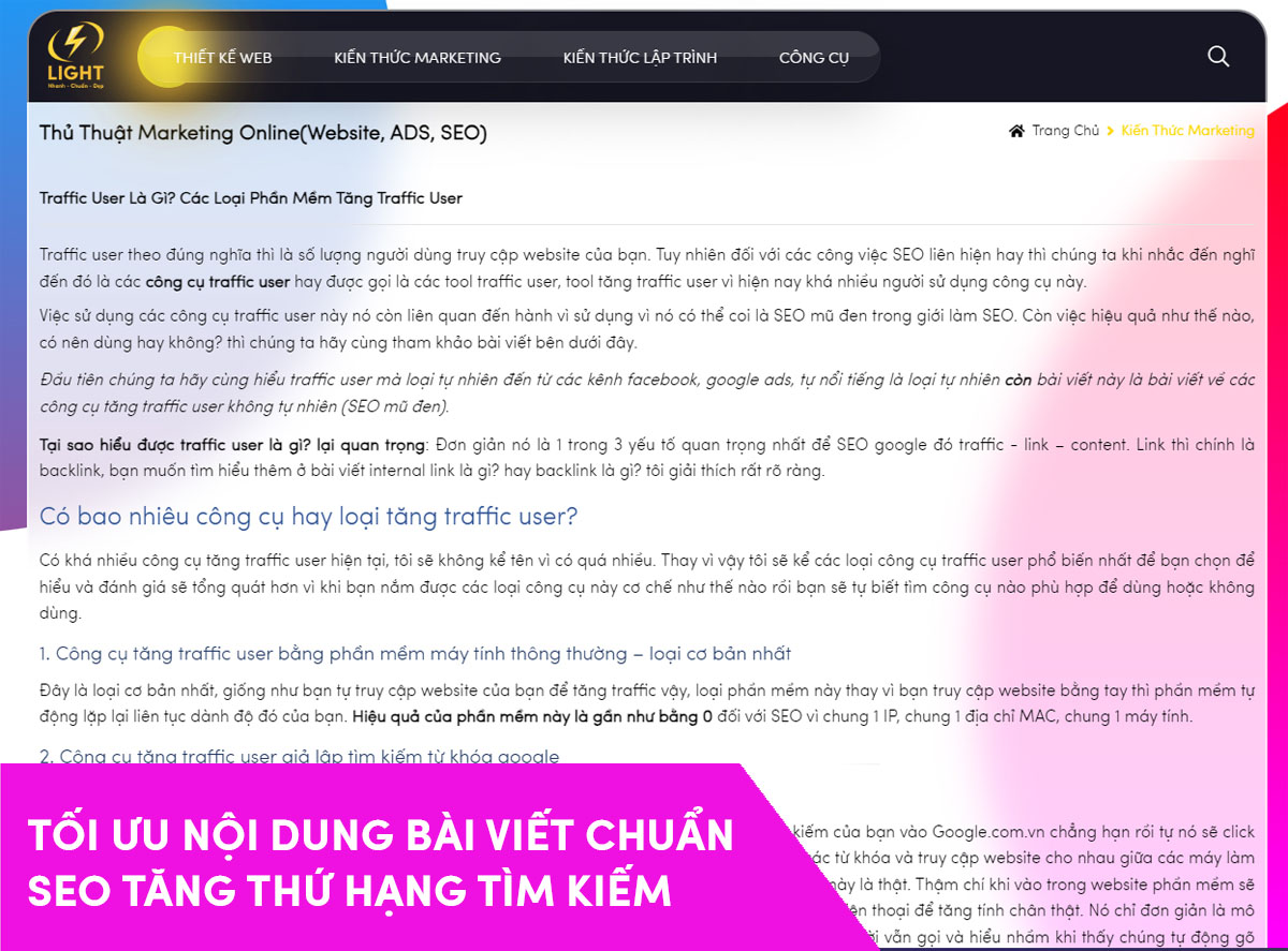 Hiểu đúng những điều cơ bản về trang web của bạn