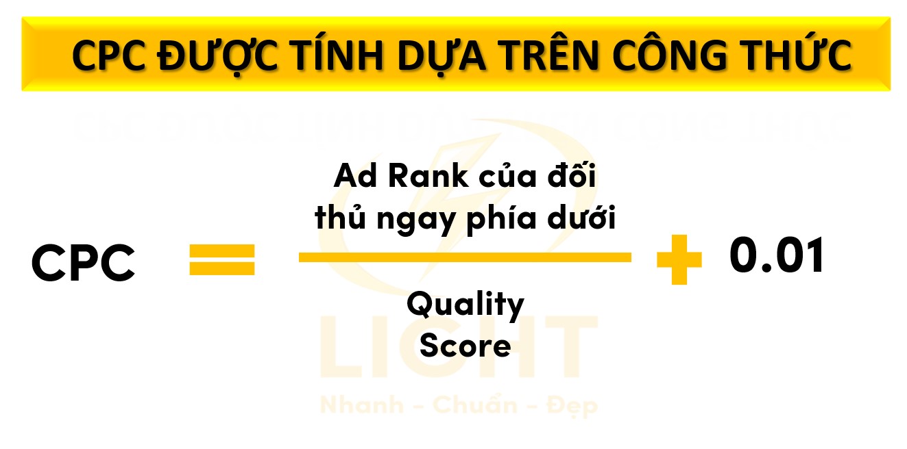 CPC được tính dựa trên công thức