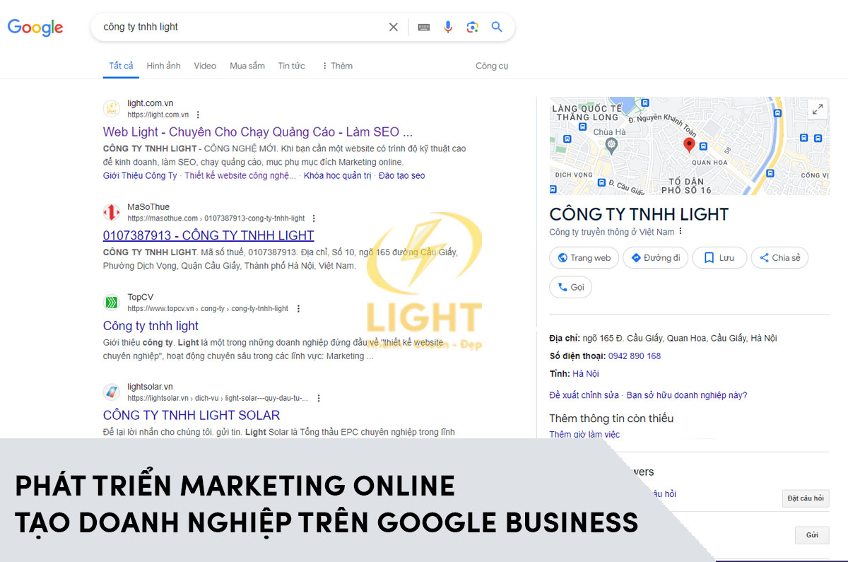 Cải thiện danh sách Google Doanh nghiệp