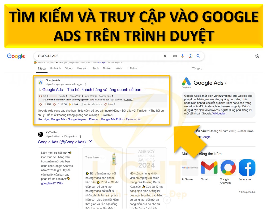 Truy cập Google Ads