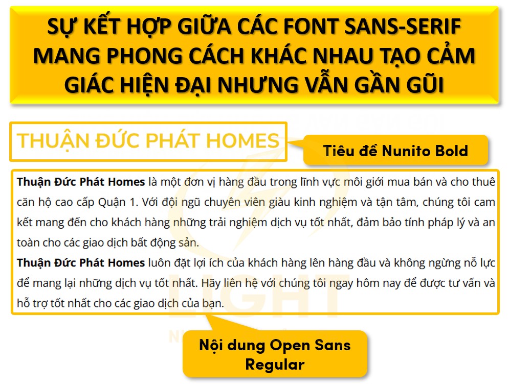 Kết hợp hiện đại và thân thiện