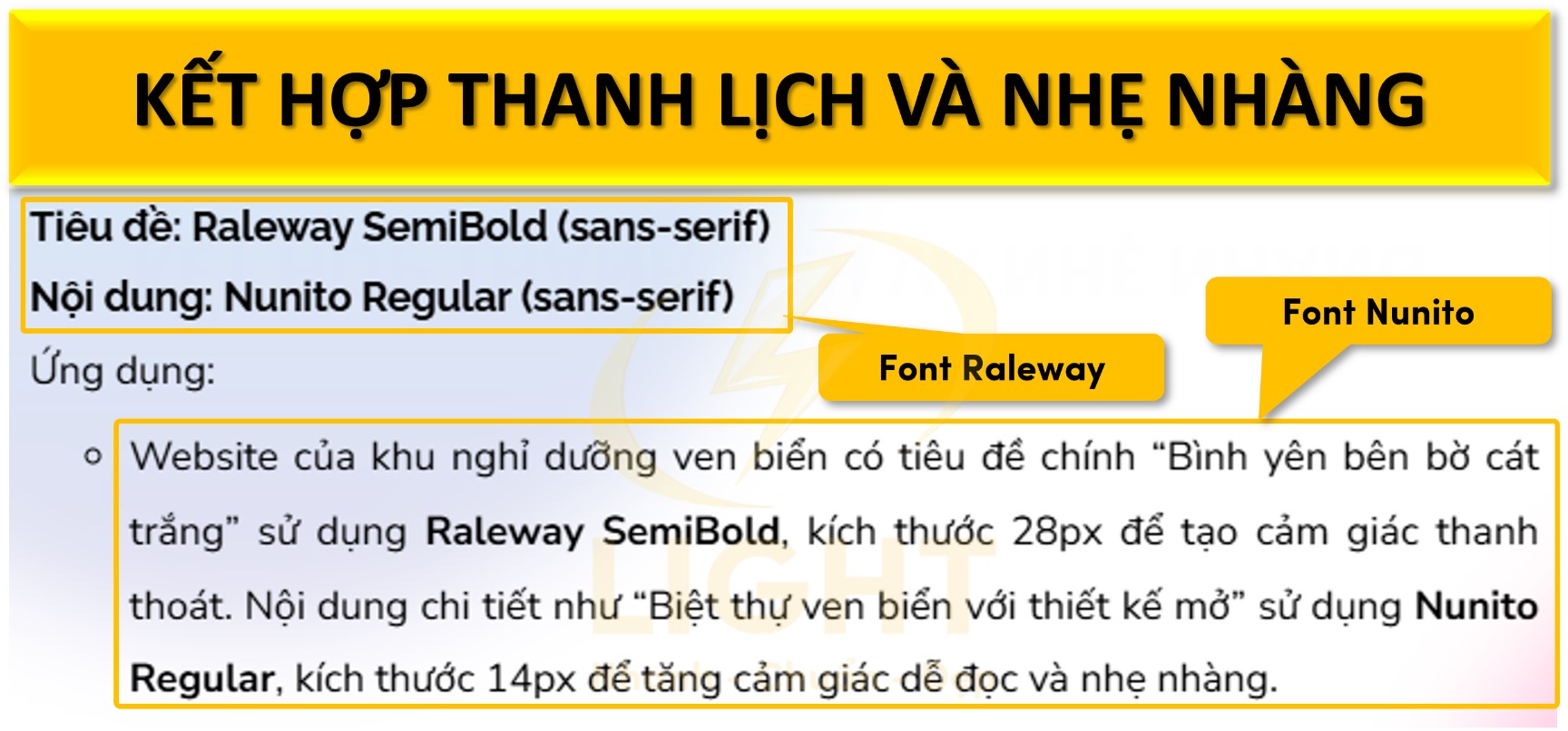 Kết hợp thanh lịch và nhẹ nhàng