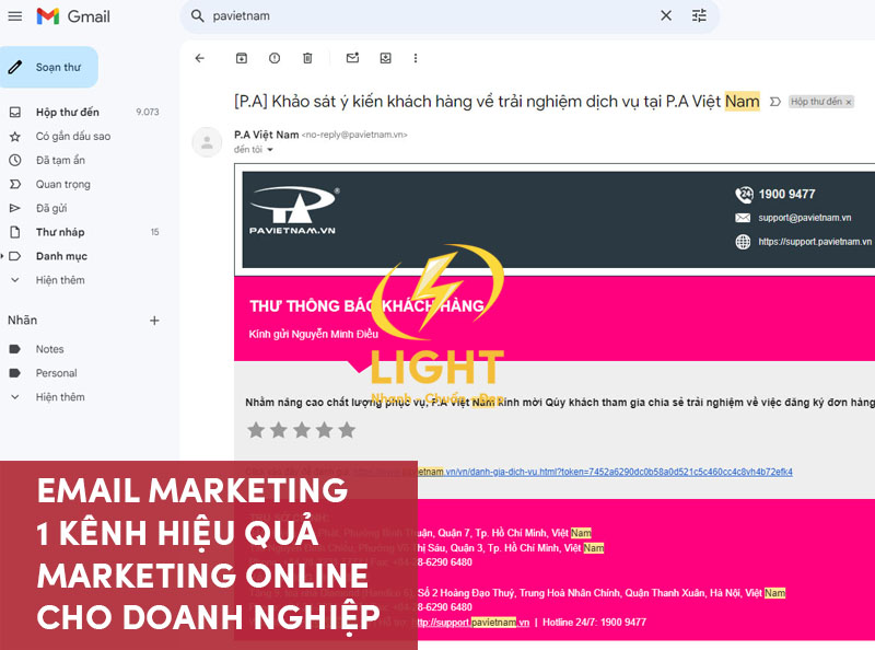 Marketing online cho doanh nghiệp nhỏ thông qua email