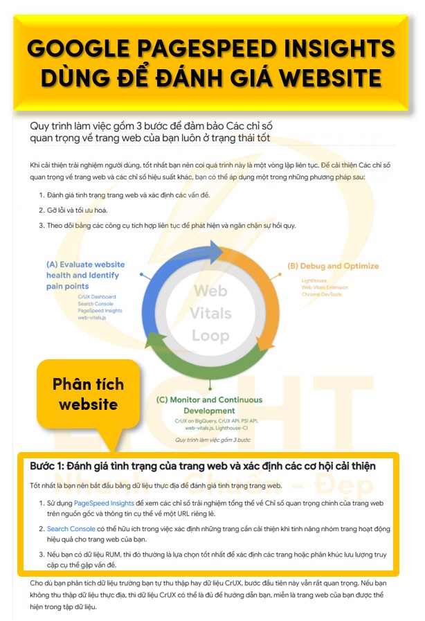 Google PageSpeed Insights là một công cụ phân tích hiệu suất website miễn phí do Google phát triển