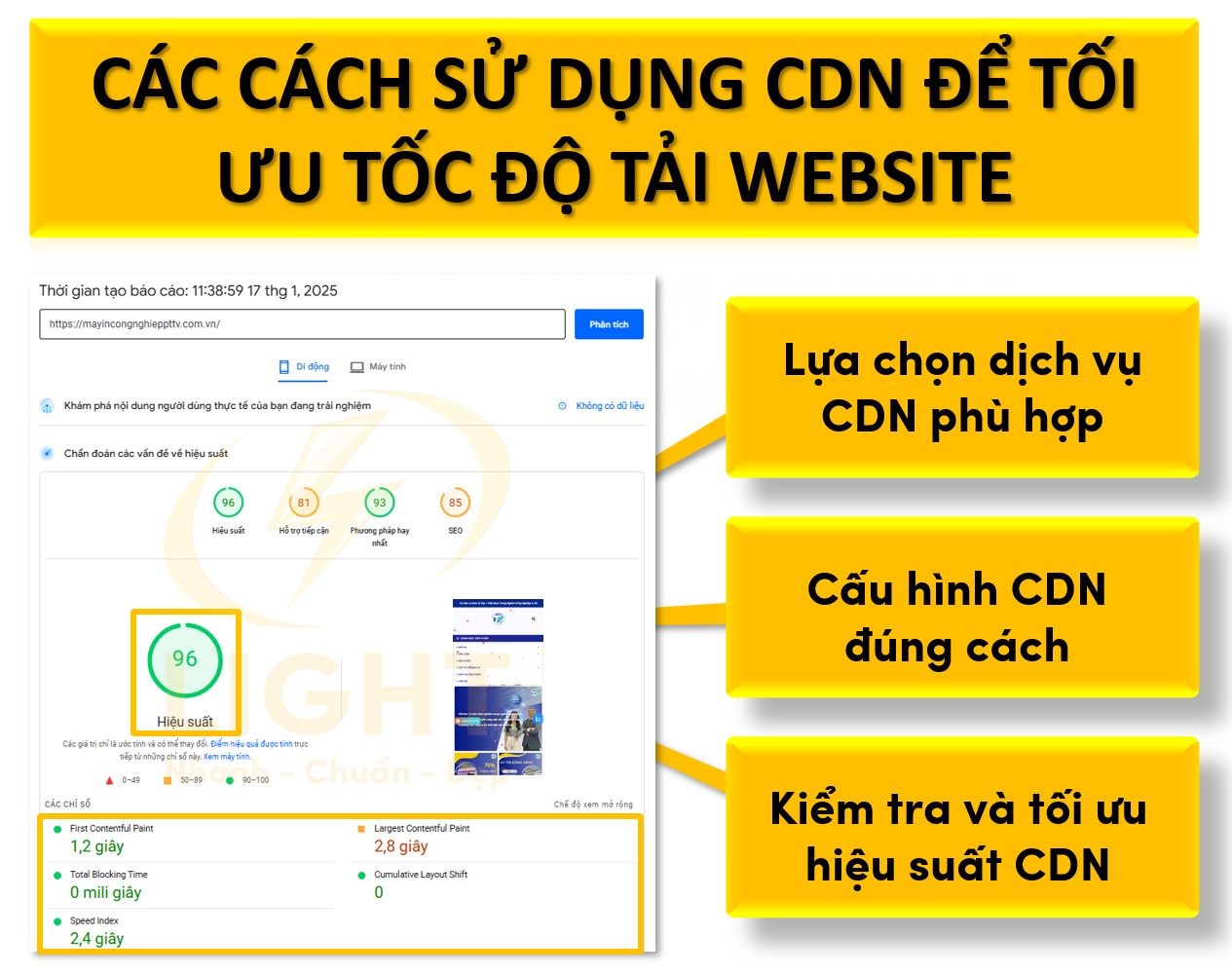 Các cách sử dụng CDN để tối ưu tốc độ tải website