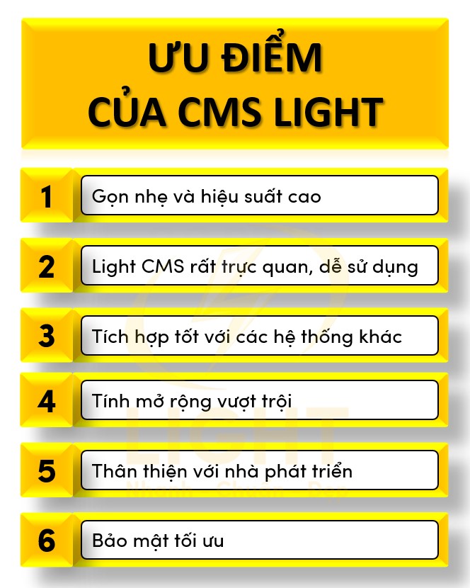 Ưu điểm của cms Light