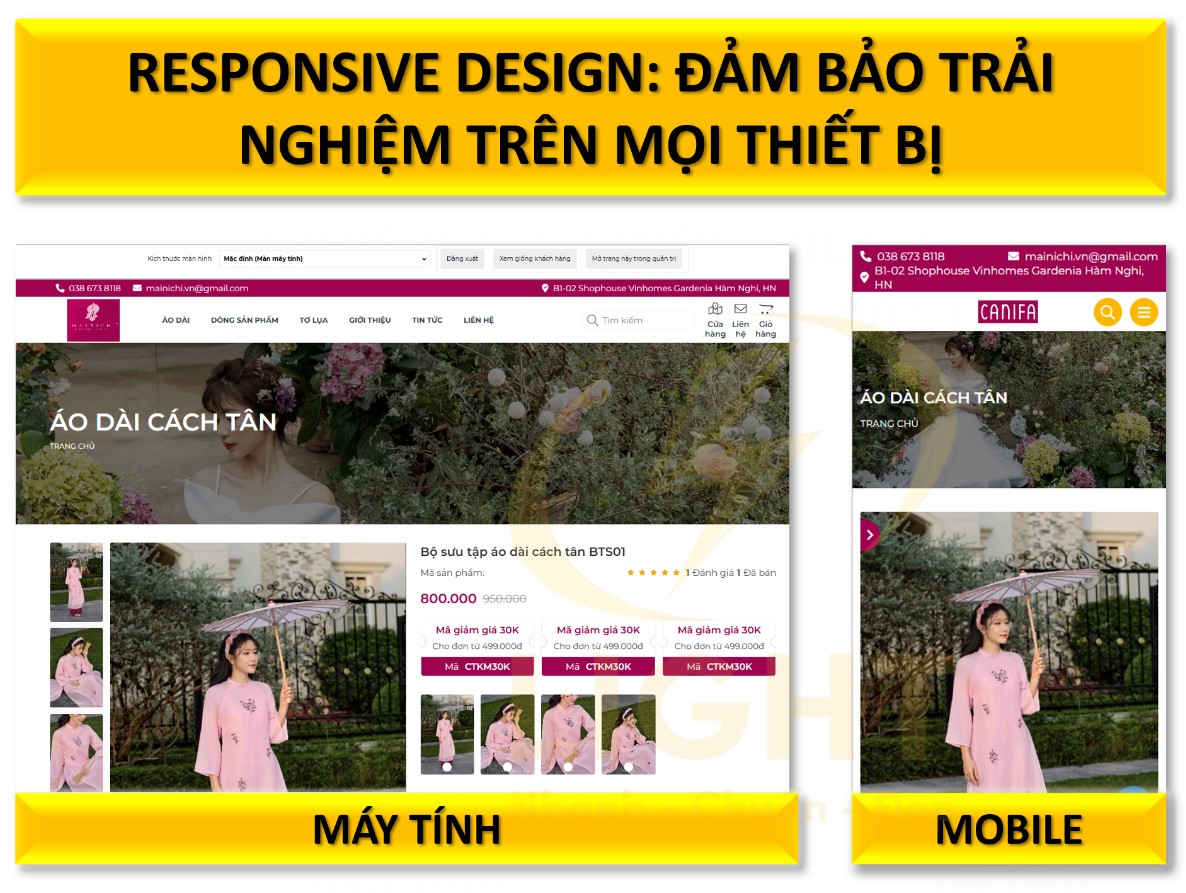 Responsive Design: Đảm bảo trải nghiệm trên mọi thiết bị