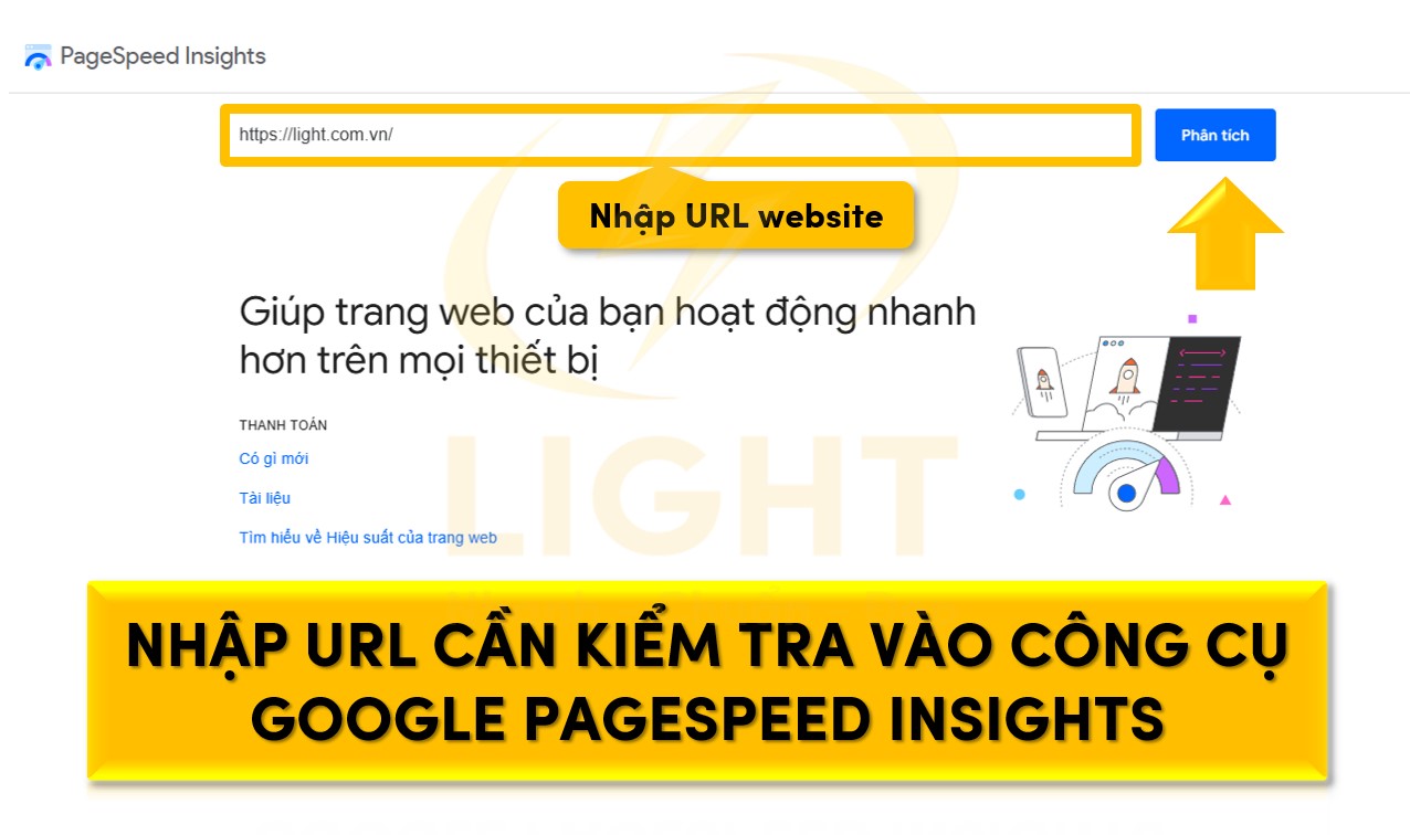 Nhập URL cần kiểm tra