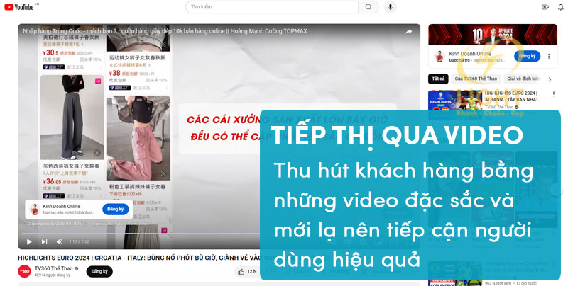 Tiếp thị qua video cho doanh nghiệp