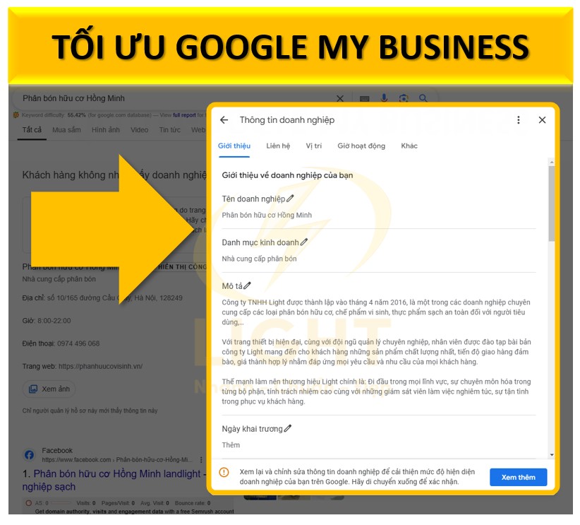 Tối ưu Google My Business