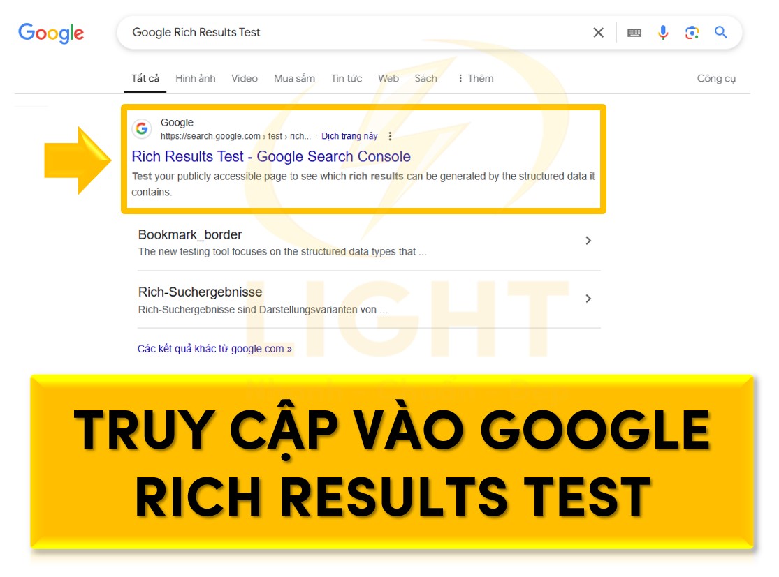 Truy cập Google Rich Results Test