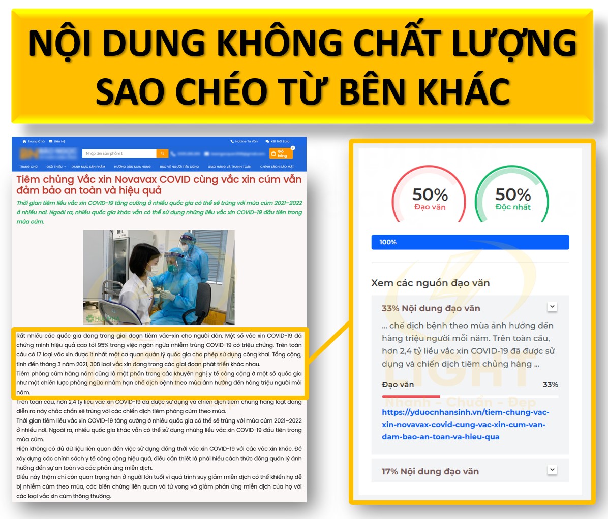 Nội dung không chất lượng