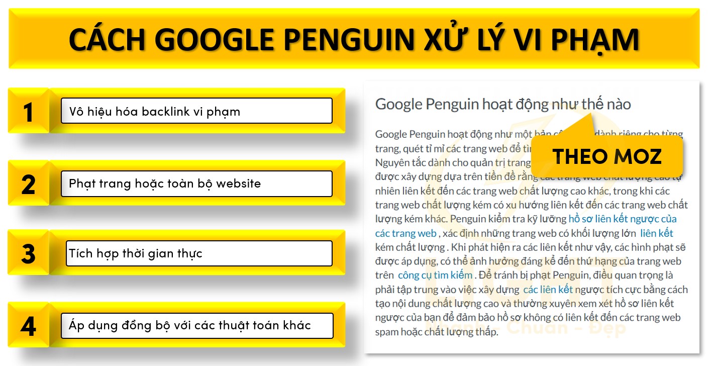 Cách Google Penguin xử lý vi phạm