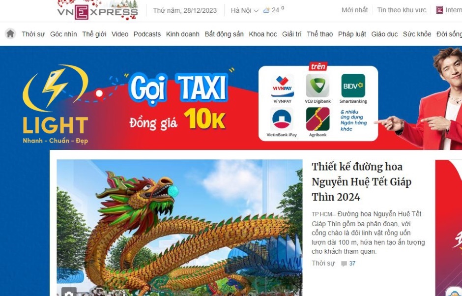 Web Vnexpress lên top bền vững nhờ Traffic lớn cho dù có một số bài viết không tối ưu SEO