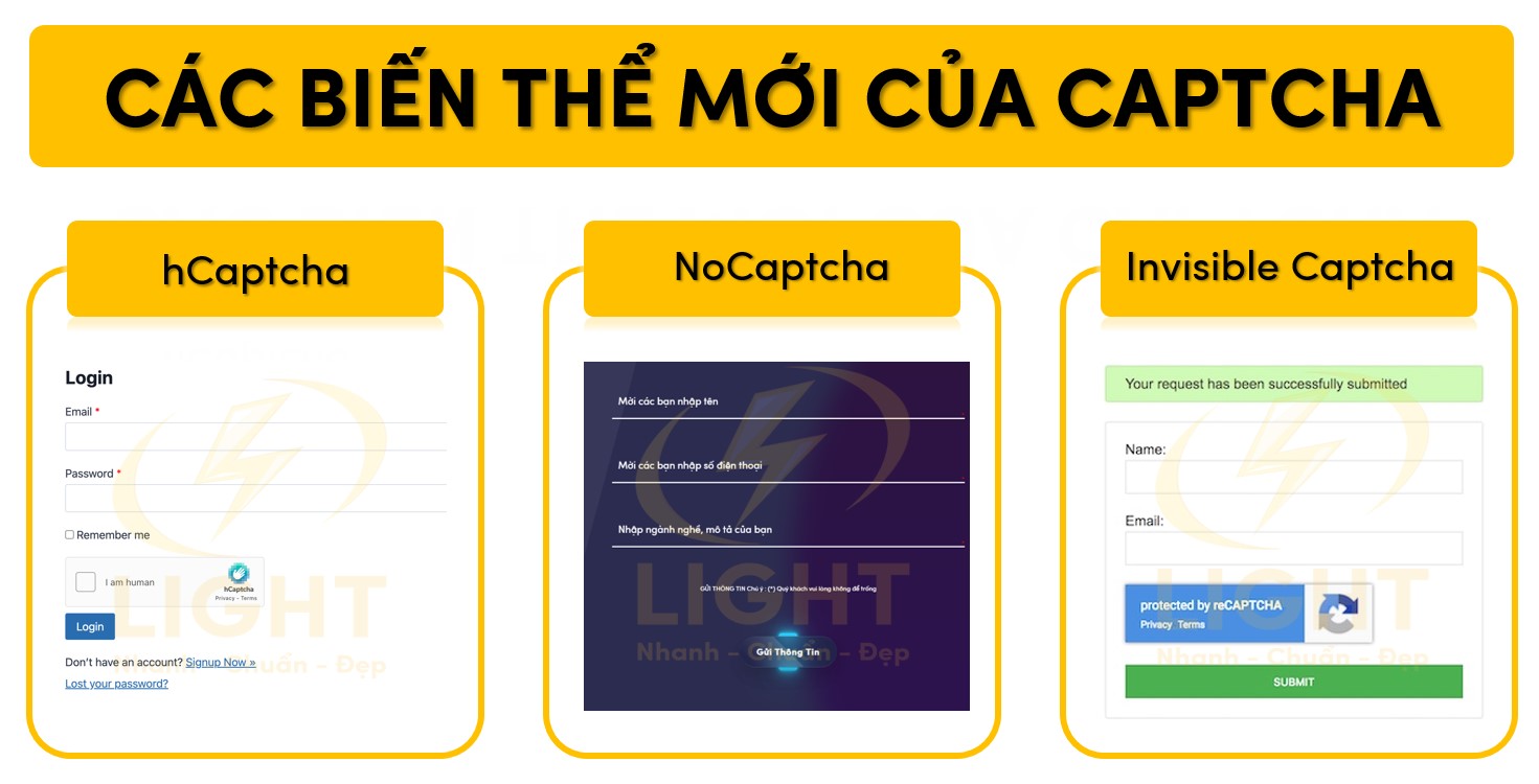 Một số biến thể mới của Captcha