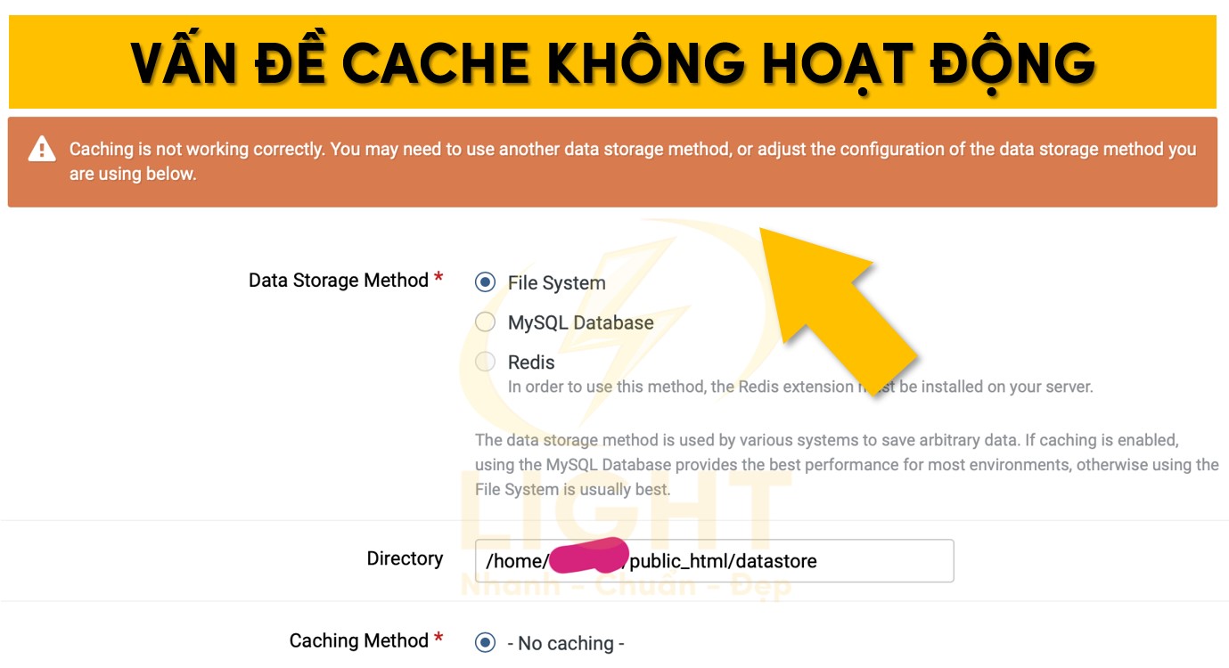 Cache trong WP Rocket không hoạt động