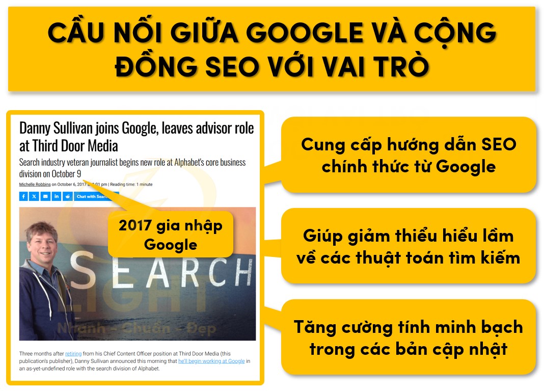 Danny Sullivan giúp kết nối giữa Google và cộng đồng SEO