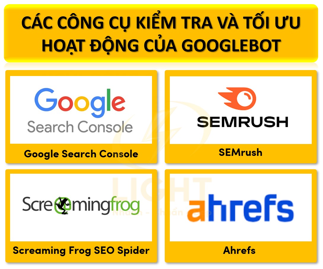 Các công cụ kiểm tra và tối ưu hoạt động của Googlebot