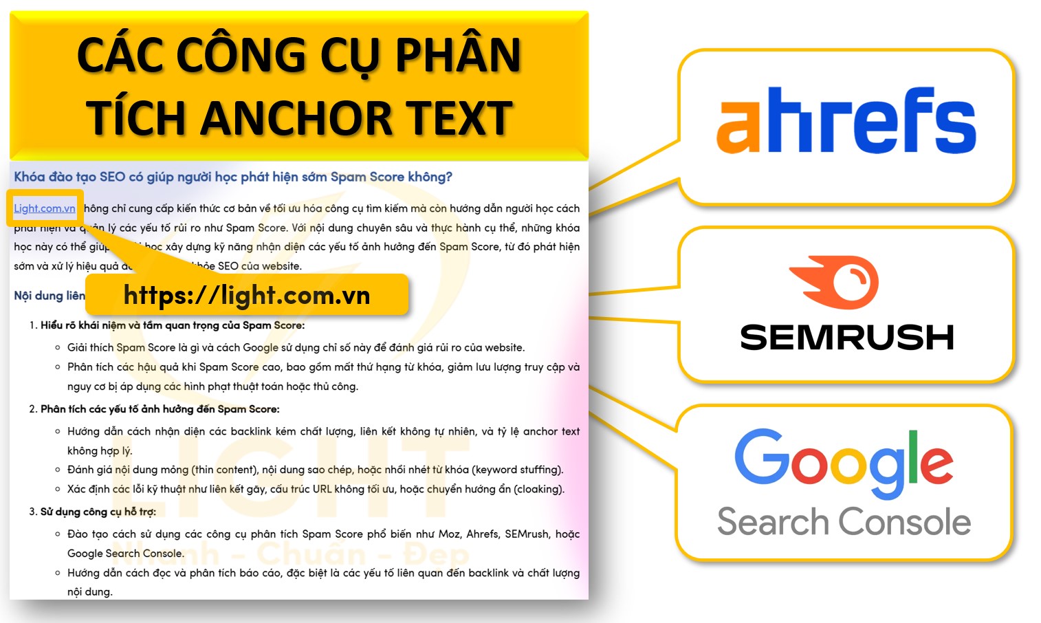 Các Công Cụ Phân Tích Anchor Text