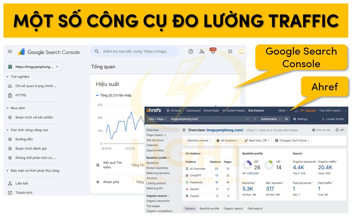 Một số công cụ giúp đo lường traffic