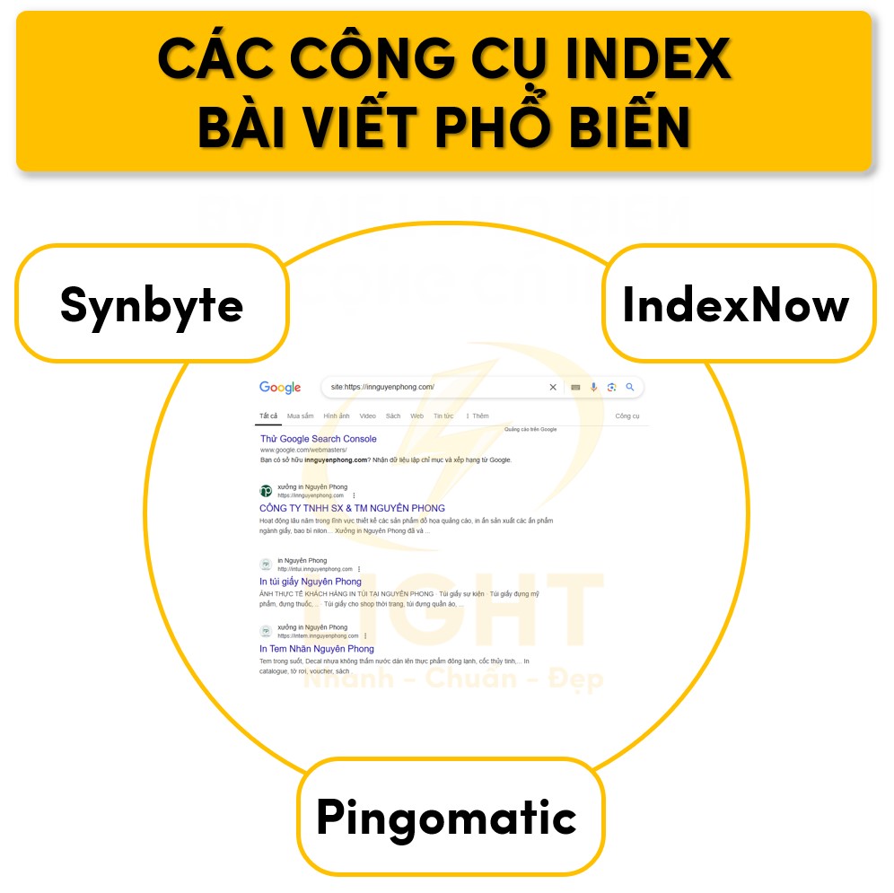 Các Công Cụ Index Bài Viết Phổ Biến (Synbyte, IndexNow, Pingomatic)