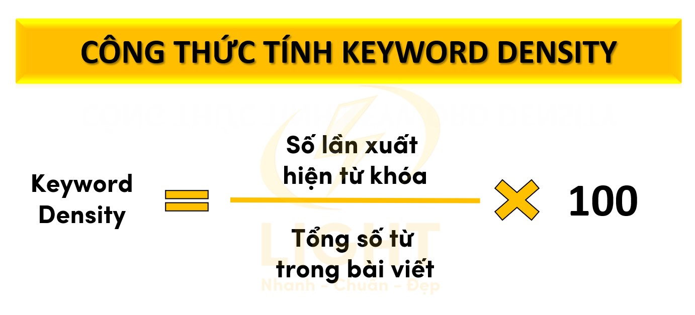 Công thức tính Keyword Density