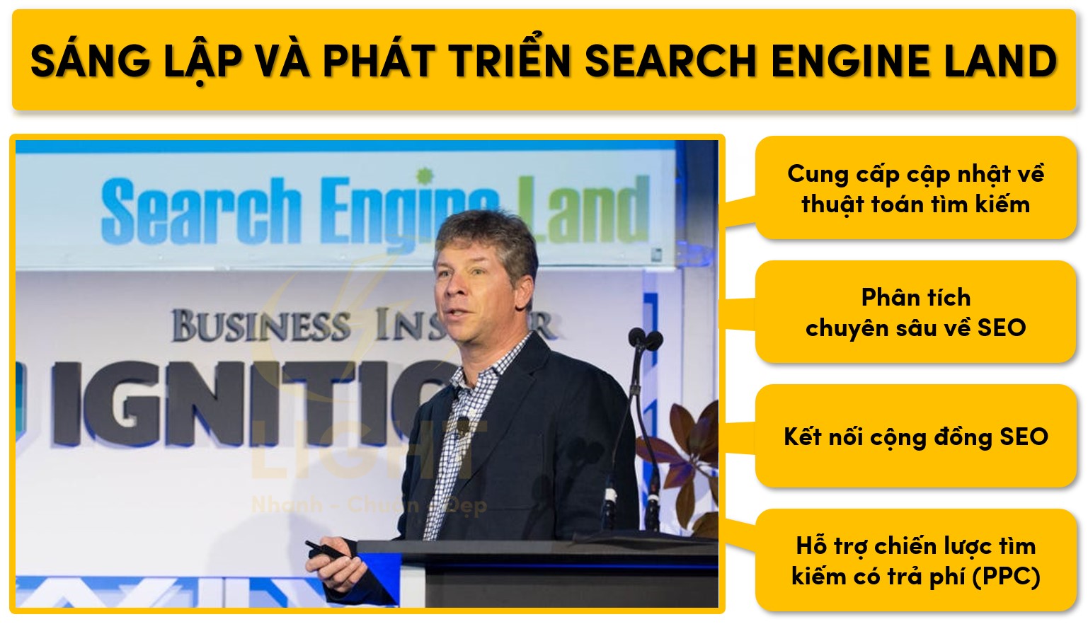 Danny Sullivan là người sáng lập và phát triển Search Engine Land