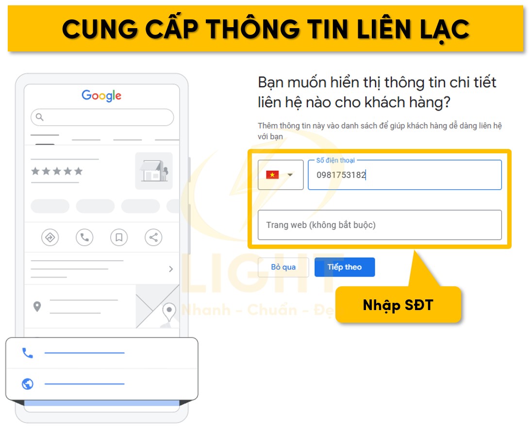 Cung cấp thông tin liên lạc