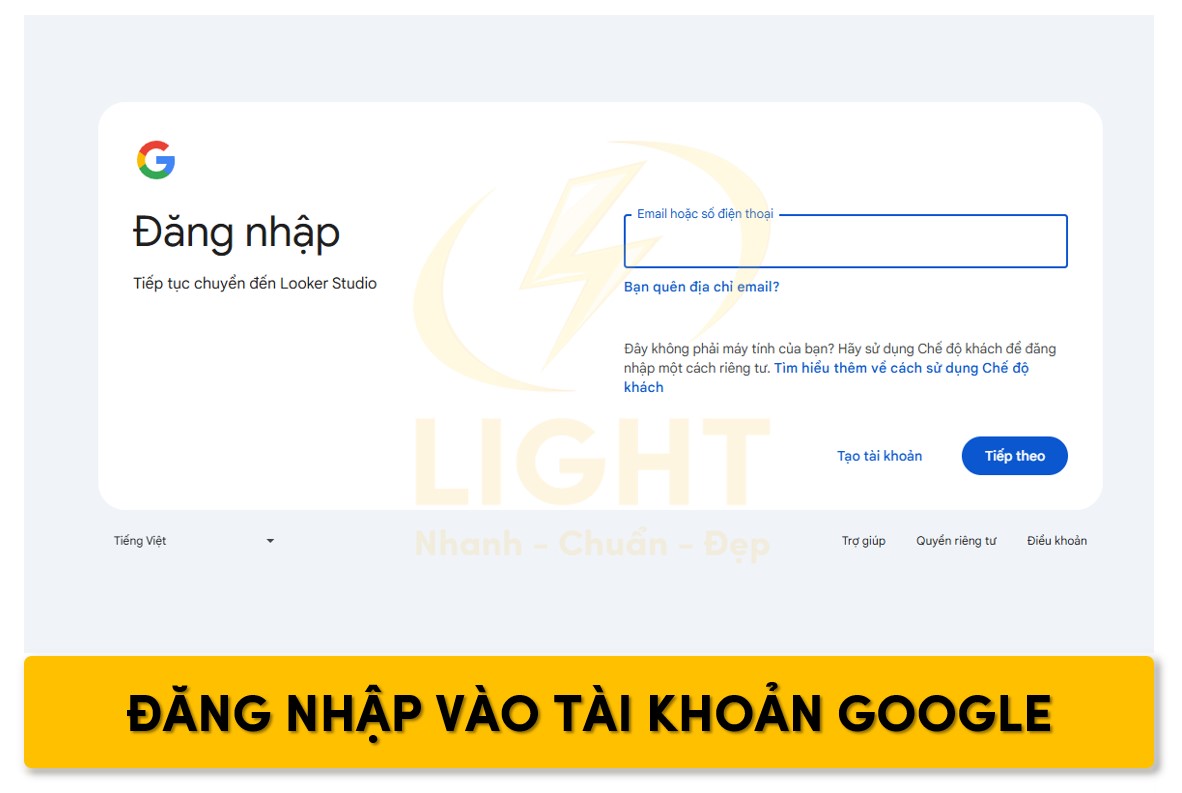 Đăng nhập bằng tài khoản Google của bạn