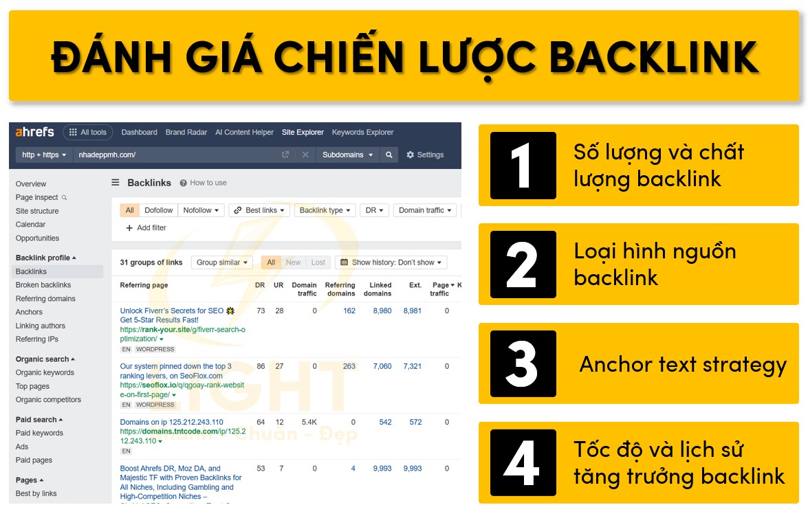 Đánh giá và tối ưu chiến lược bạclink