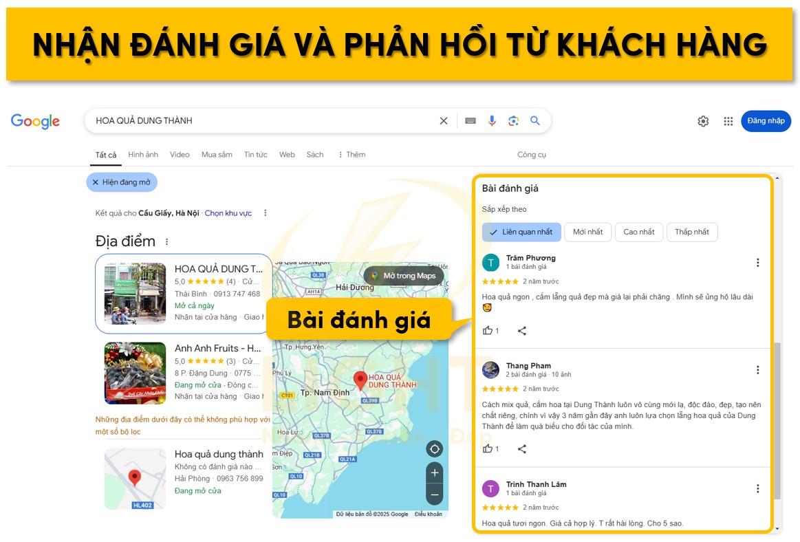 Đánh giá và phản hồi khách hàng