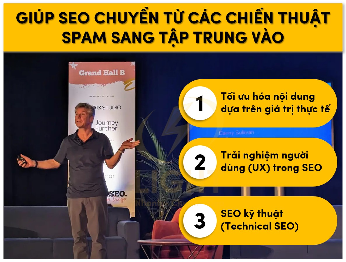 Giúp chuyển SEO từ spam sang tập trung vào tối ưu nội dung